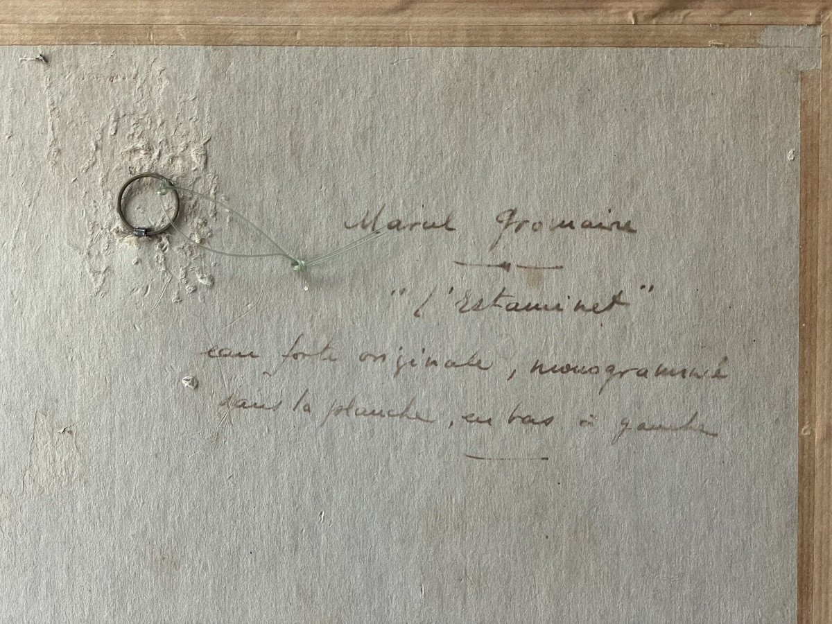 Eau forte de Marcel Gromaire -photo-1