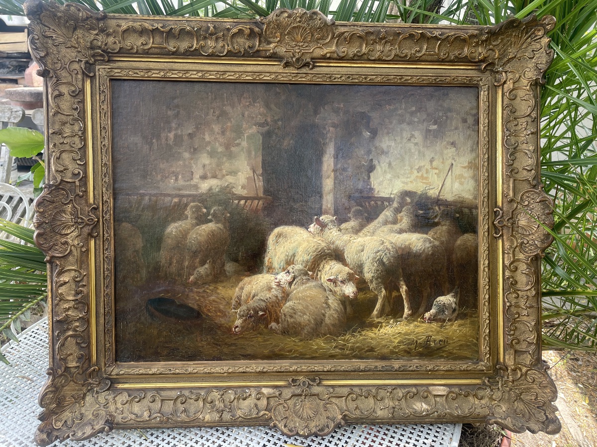 La bergerie et ses moutons de Max Breu  