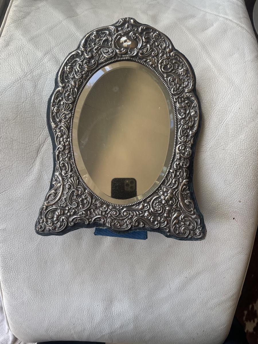 Miroir de chambre argent -photo-3