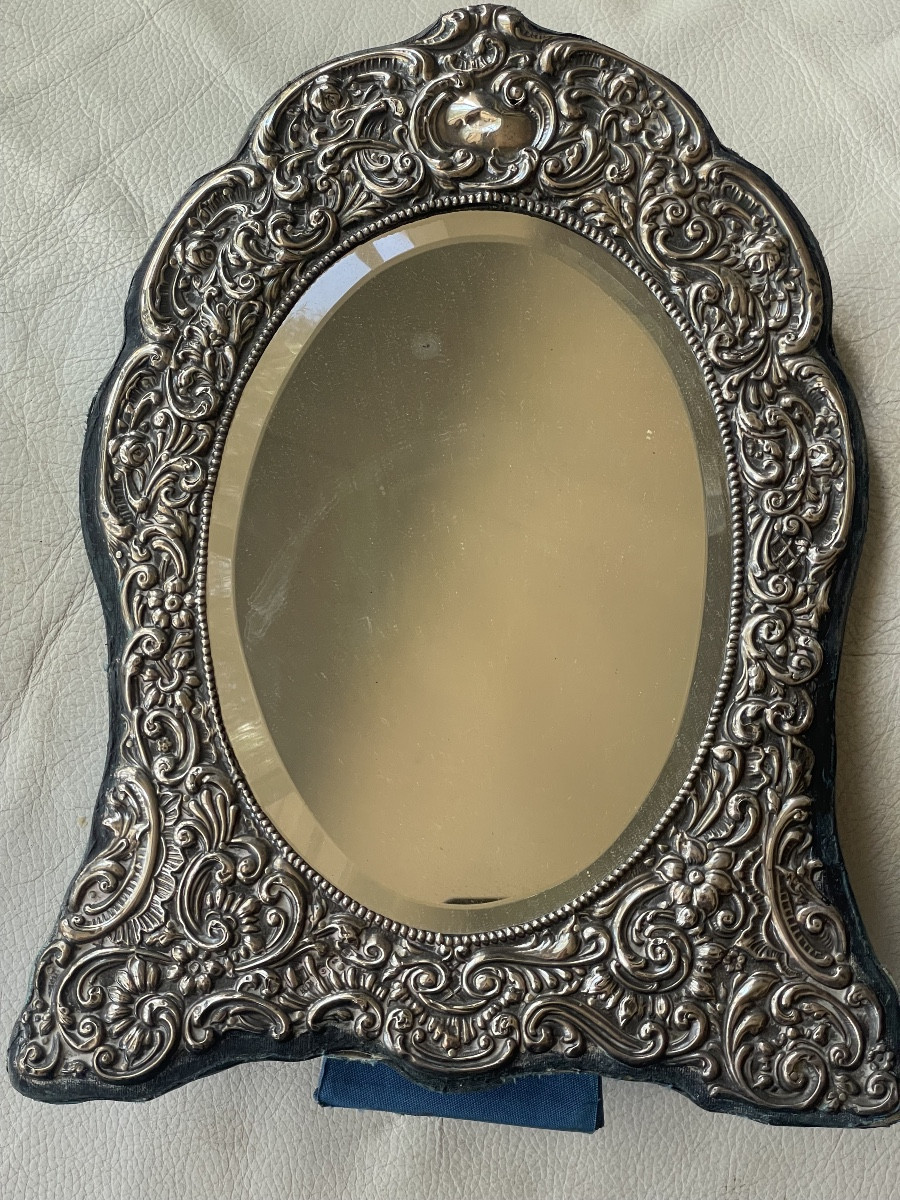 Miroir de chambre argent 