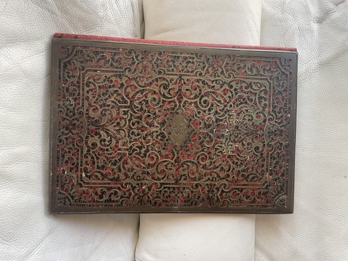 Sous main de bureau Boulle NIII -photo-4
