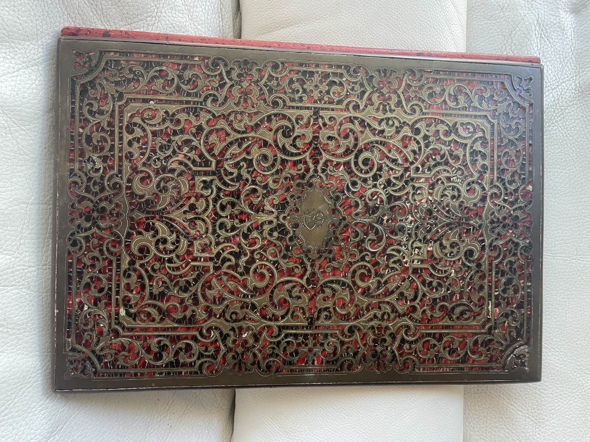 Sous main de bureau Boulle NIII -photo-7