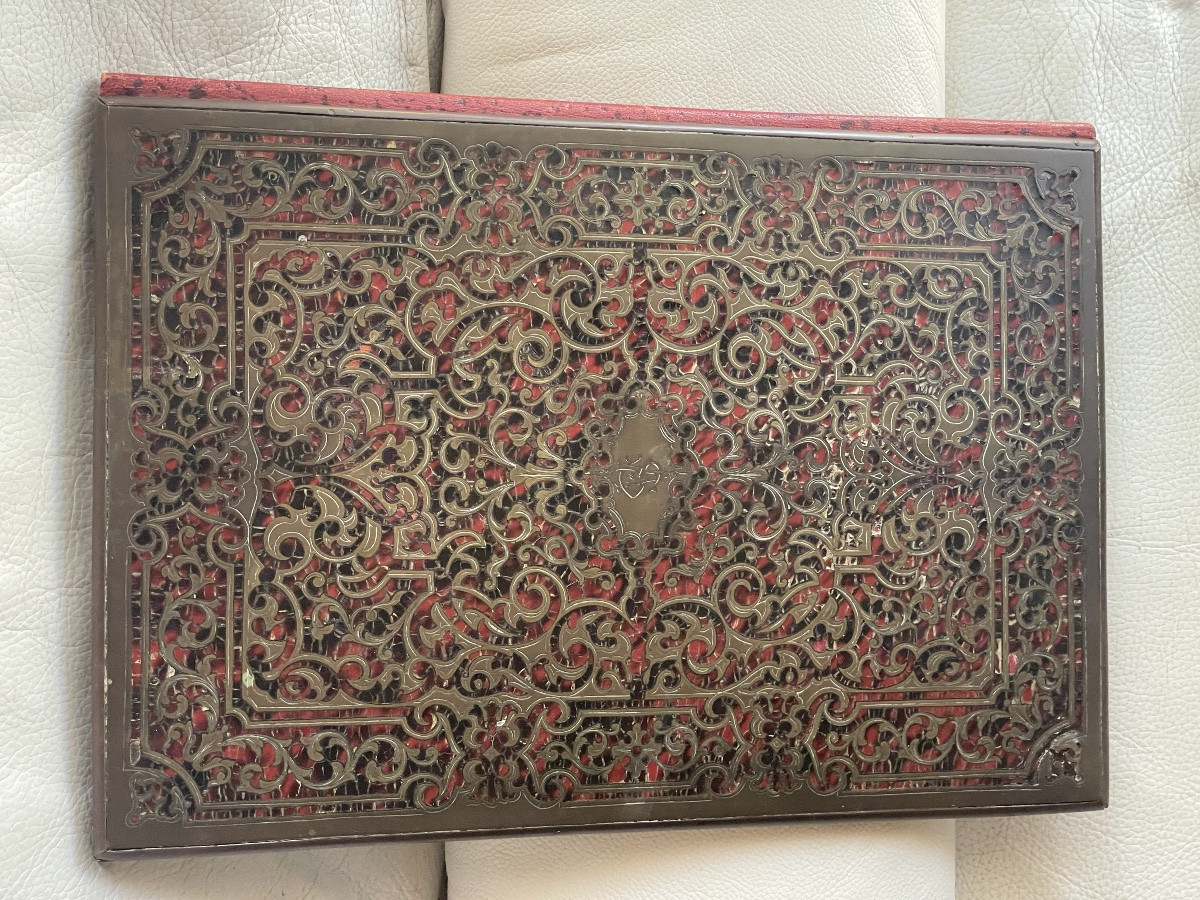 Sous main de bureau Boulle NIII -photo-8