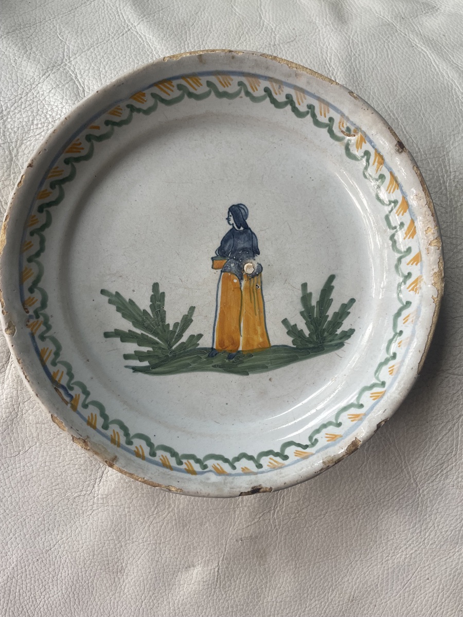Assiette faïence XVIII eme -photo-4