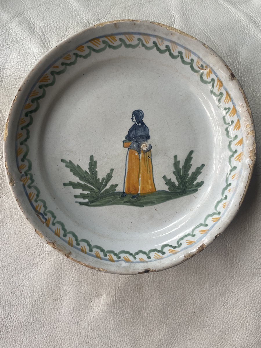 Assiette faïence XVIII eme -photo-4
