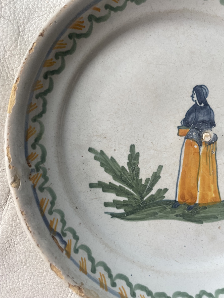Assiette faïence XVIII eme -photo-5