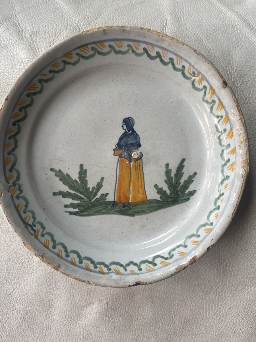 Assiette faïence XVIII eme 