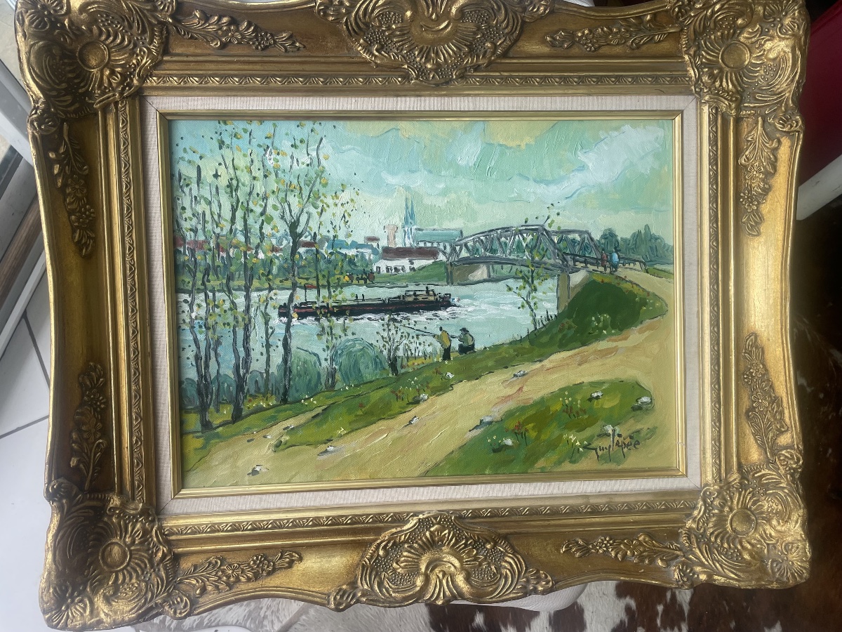 The Saône At Lamarche By Guy Lepeé-photo-4