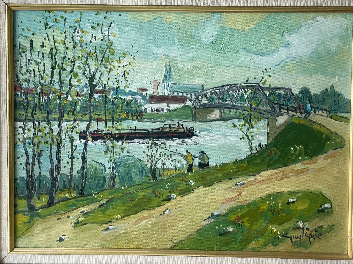 The Saône At Lamarche By Guy Lepeé-photo-3
