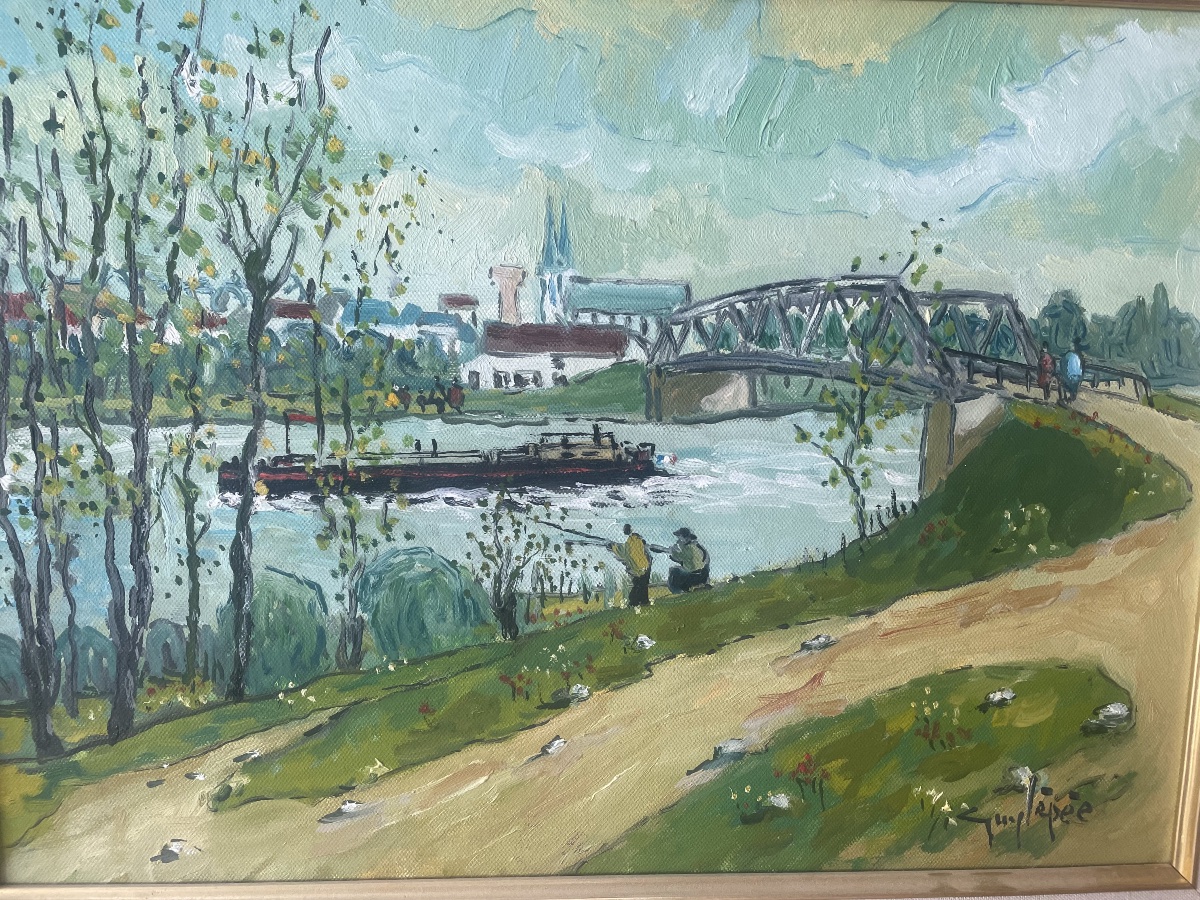 The Saône At Lamarche By Guy Lepeé-photo-6