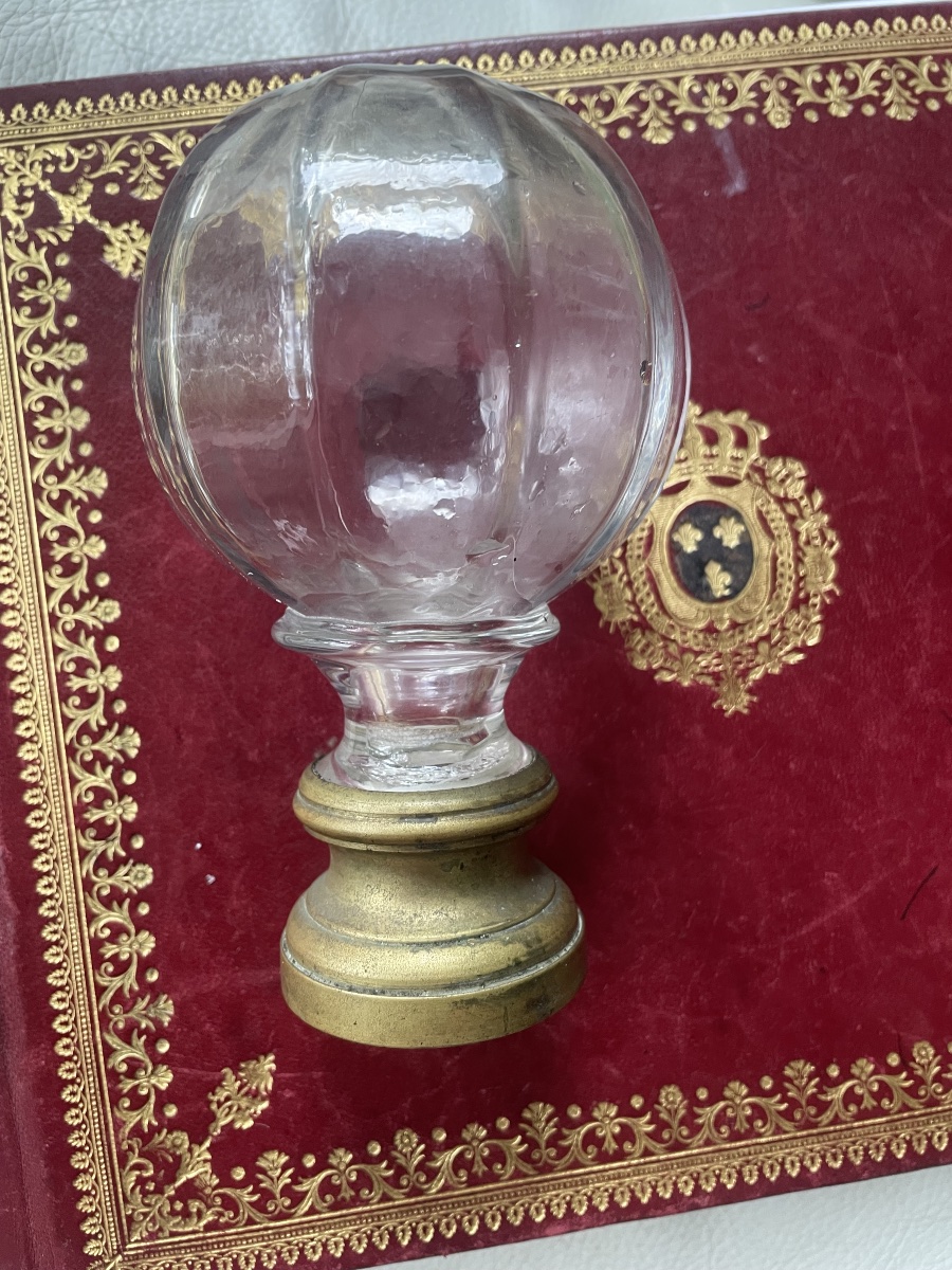 Glass And Brass Staircase Ball-photo-3