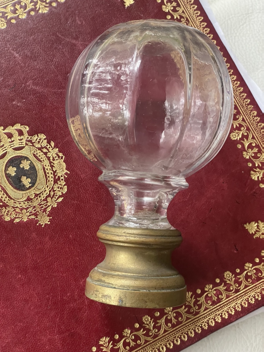 Glass And Brass Staircase Ball