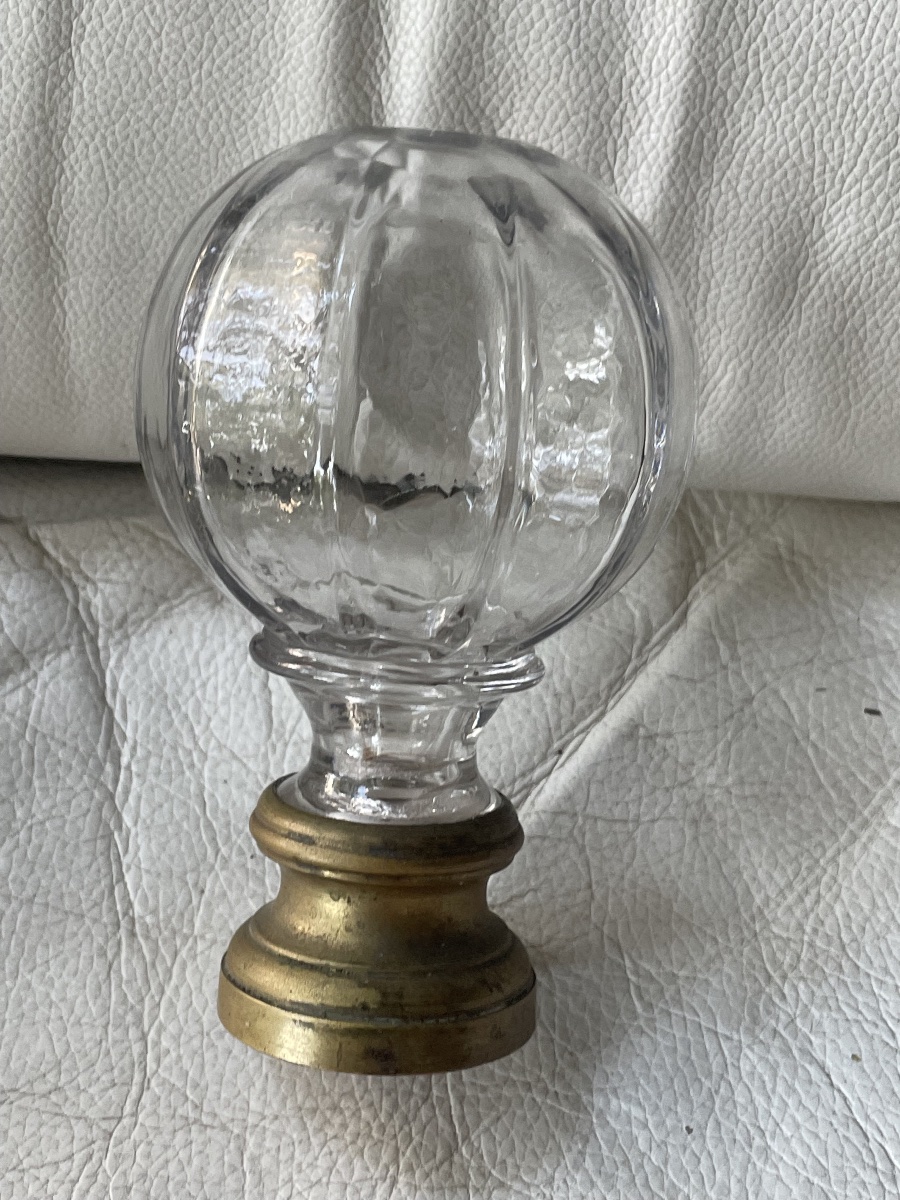 Glass And Brass Staircase Ball