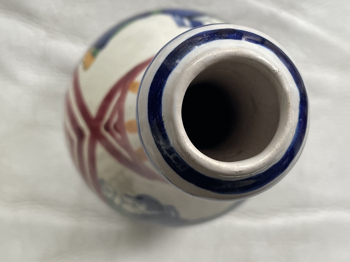 Vase faïence breton Quimper HB -photo-1