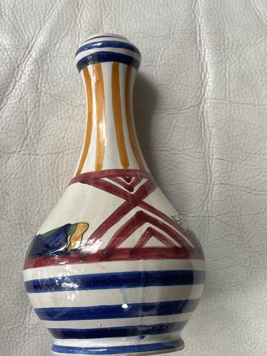 Vase faïence breton Quimper HB -photo-7