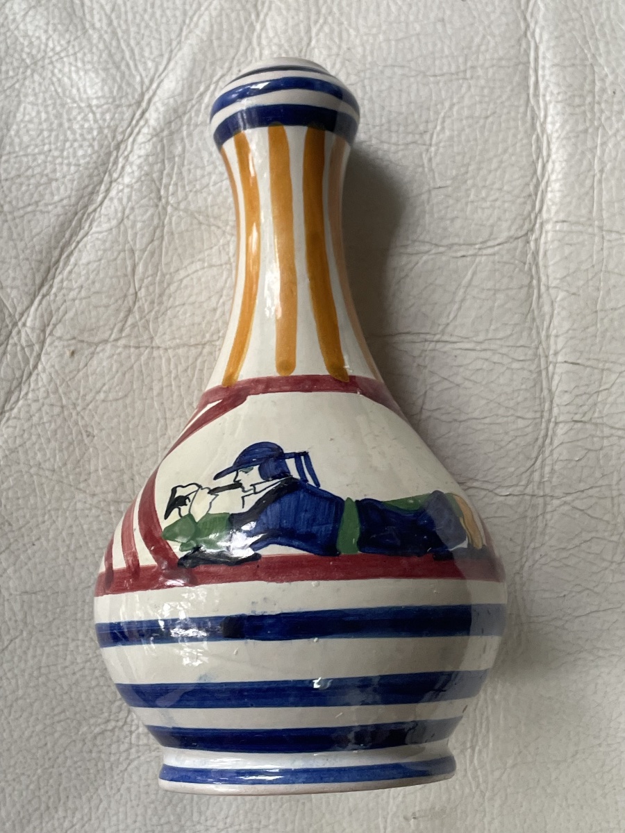 Vase faïence breton Quimper HB -photo-8