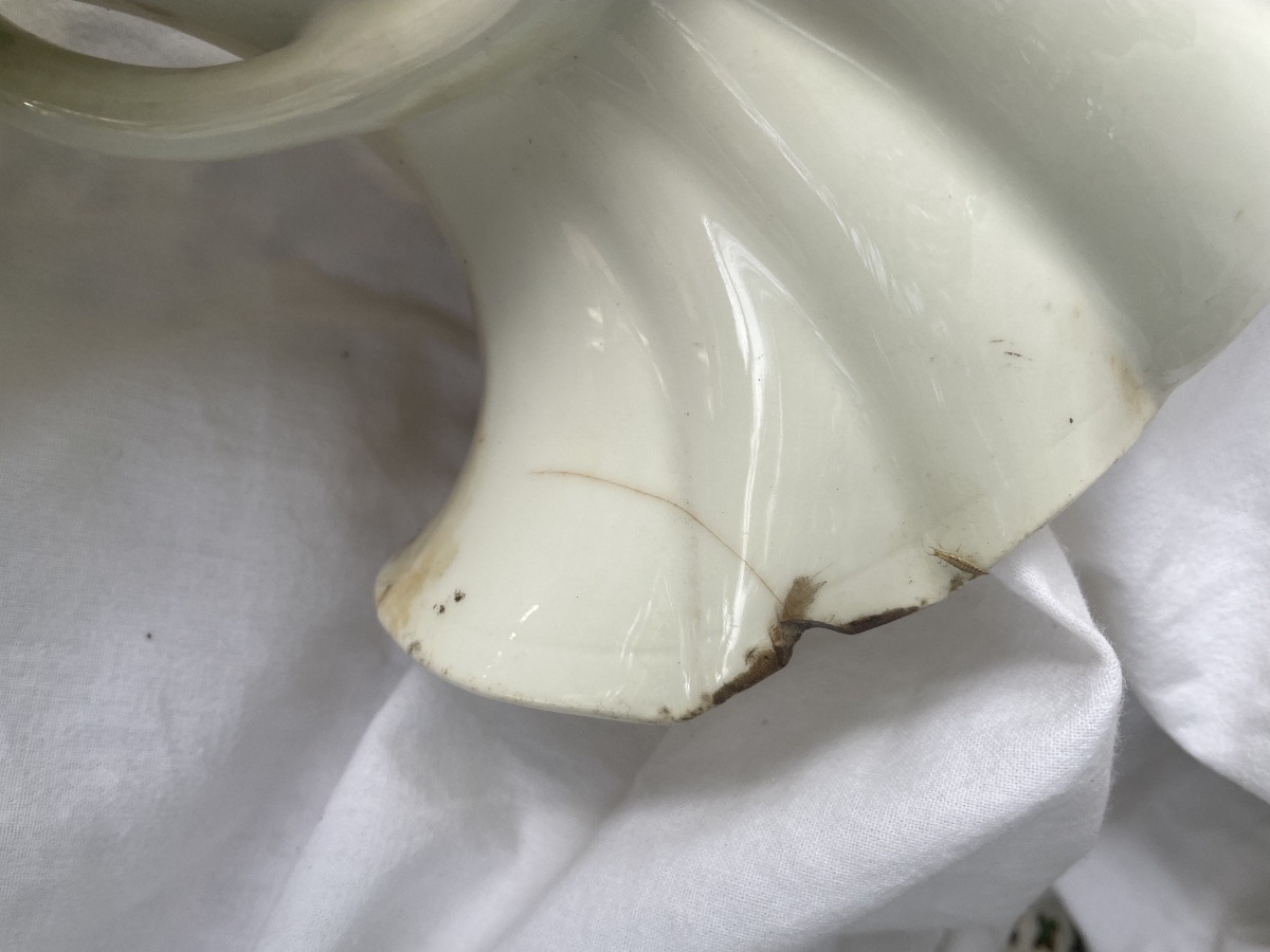 Paire de vases  porcelaine de Brianchon -photo-3
