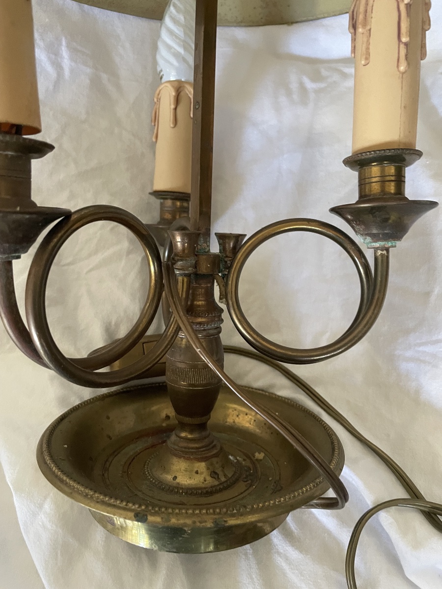 Lampe bouillotte aux corps de chasse -photo-7