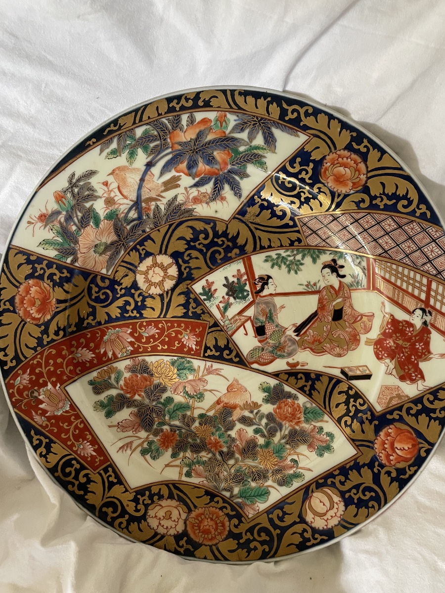 Large Japanese Porcelain Dish -photo-7
