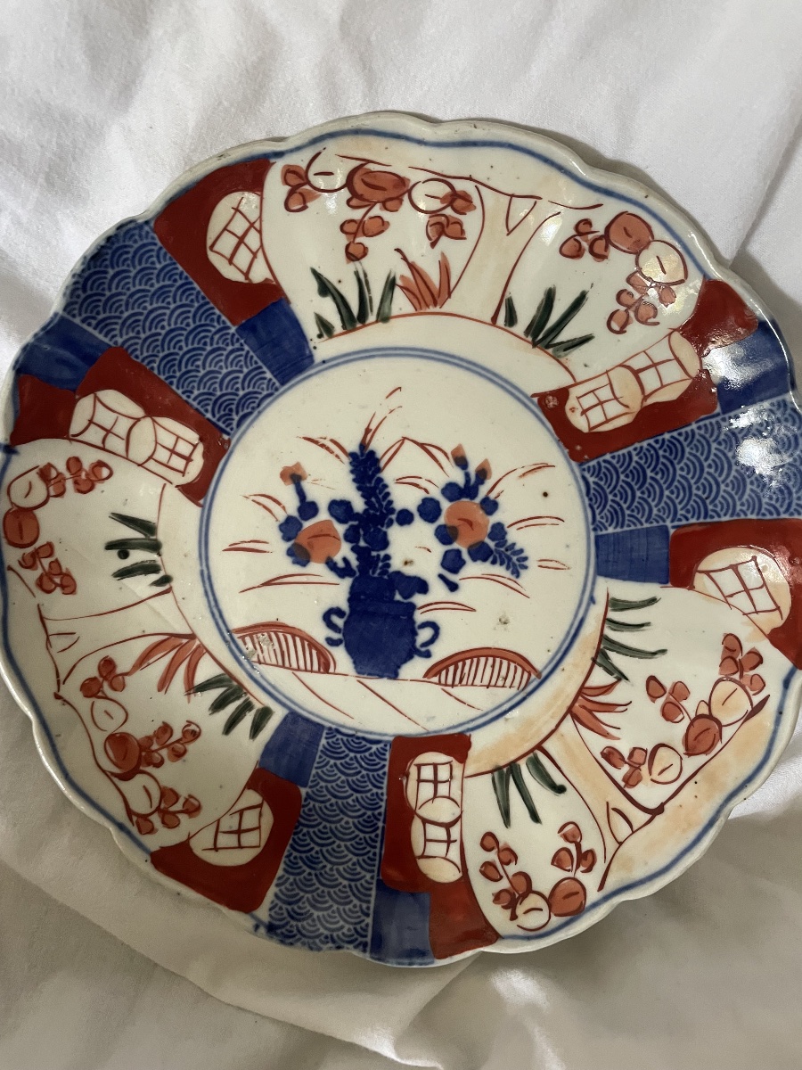 Pair Of Imari Porcelain Plates -photo-1