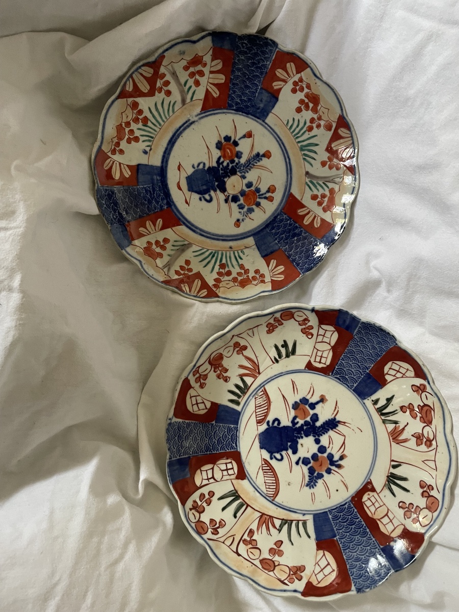 Pair Of Imari Porcelain Plates -photo-4