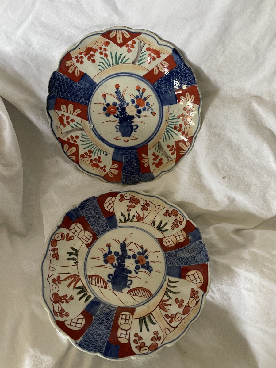 Pair Of Imari Porcelain Plates -photo-6