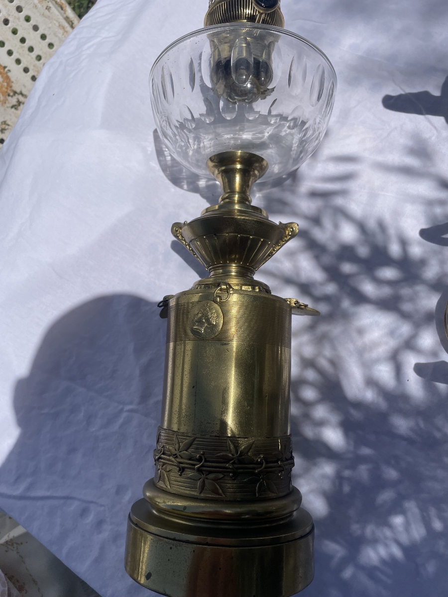 Lampe à pétrole aux médaillons -photo-7