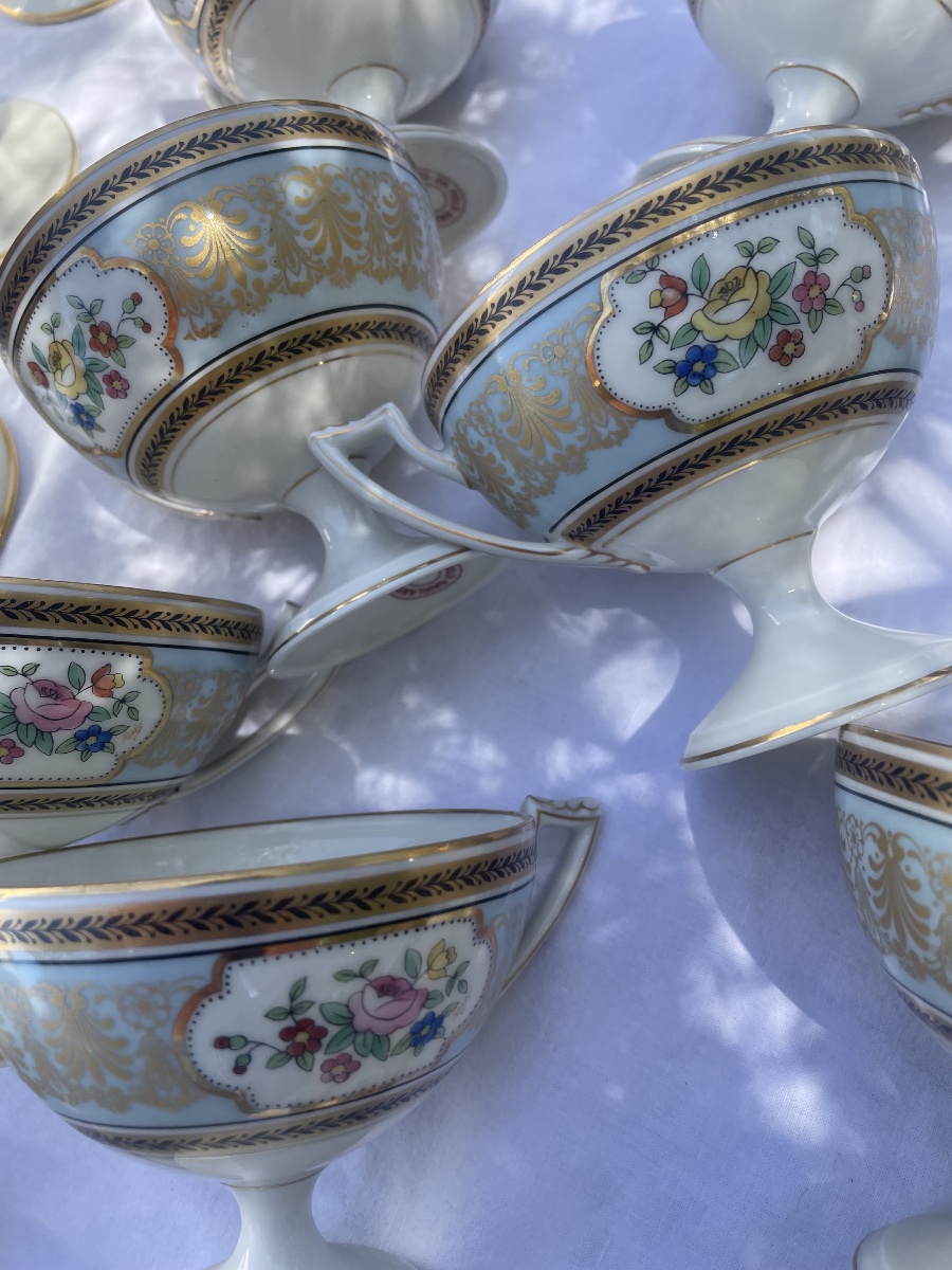 Service à  café porcelaine Havilland Limoges -photo-2