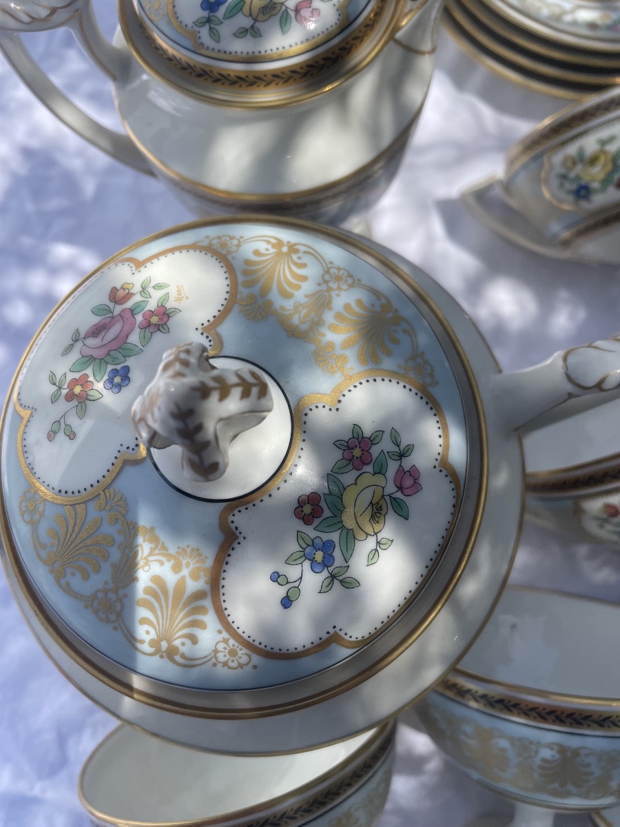 Service à  café porcelaine Havilland Limoges -photo-3