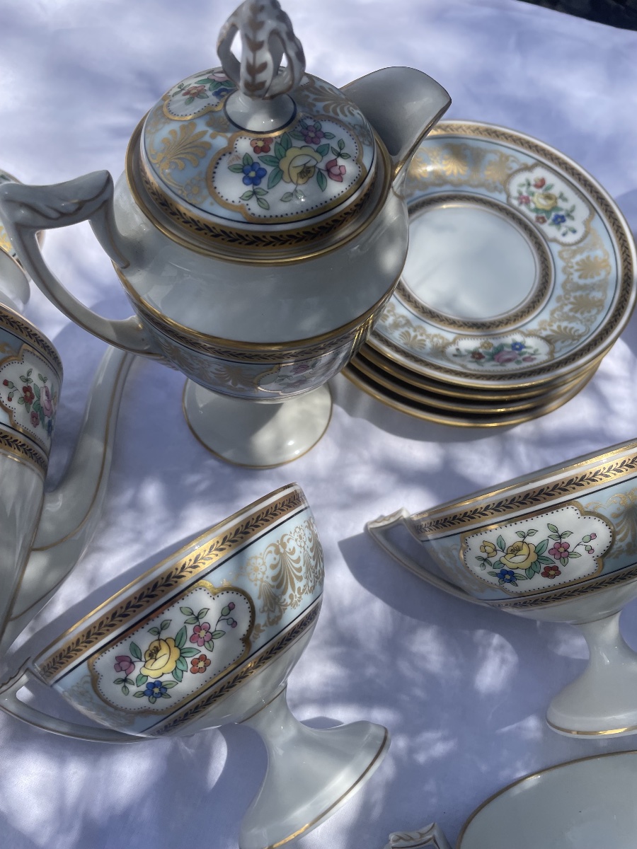 Service à  café porcelaine Havilland Limoges -photo-2