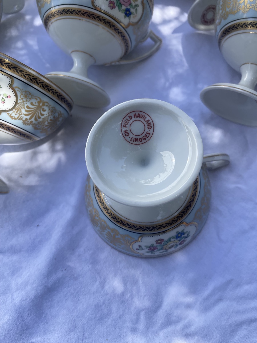 Service à  café porcelaine Havilland Limoges -photo-6