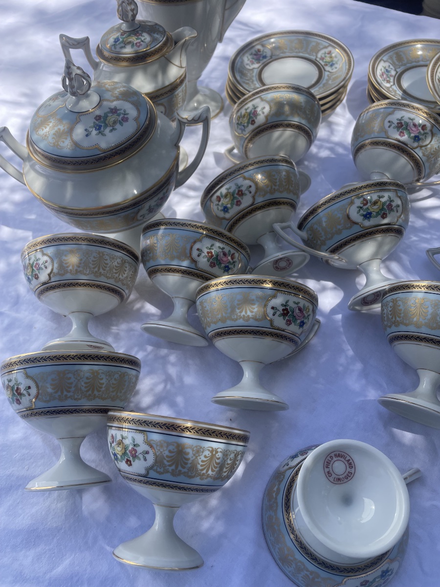 Service à  café porcelaine Havilland Limoges 