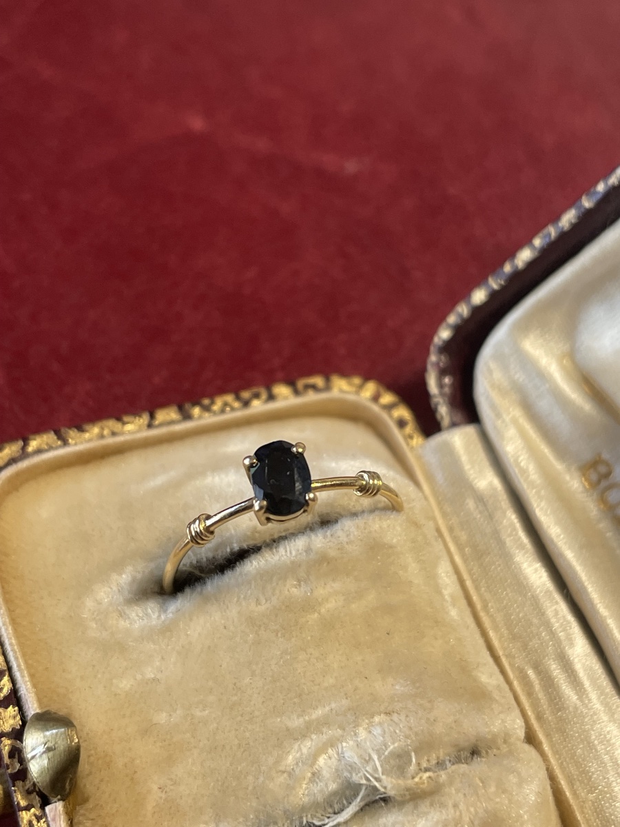 Gold And Sapphire Ring -photo-4