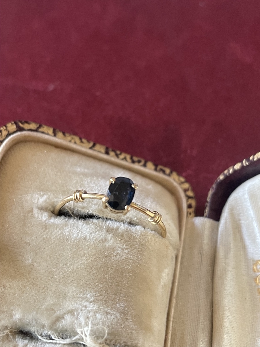 Gold And Sapphire Ring 