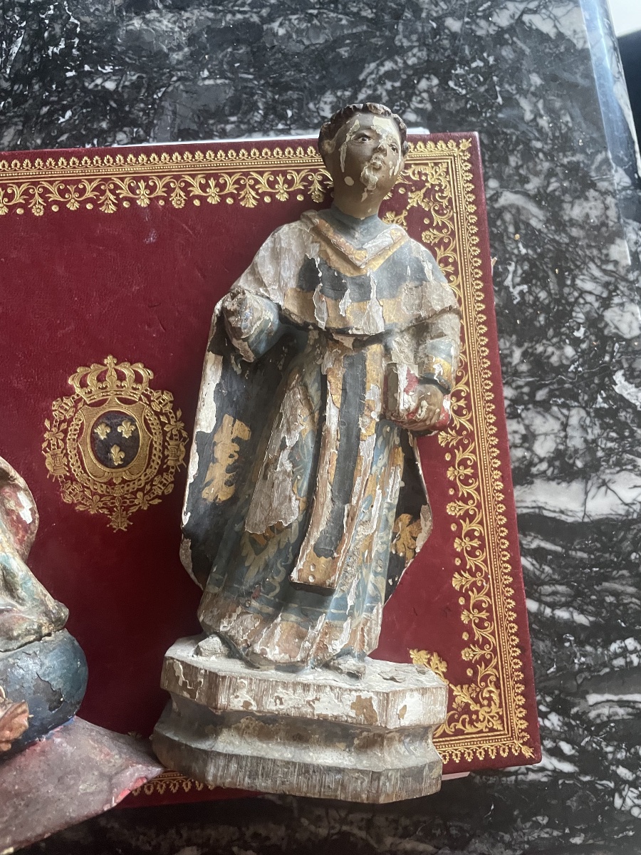 Deux Statuaires religieux XVIII eme -photo-6