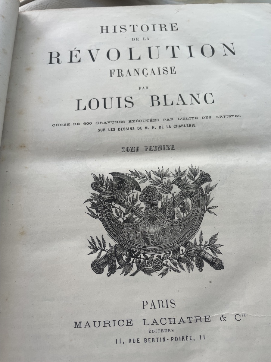 Livres de la révolution francaise de Louis Blanc -photo-2