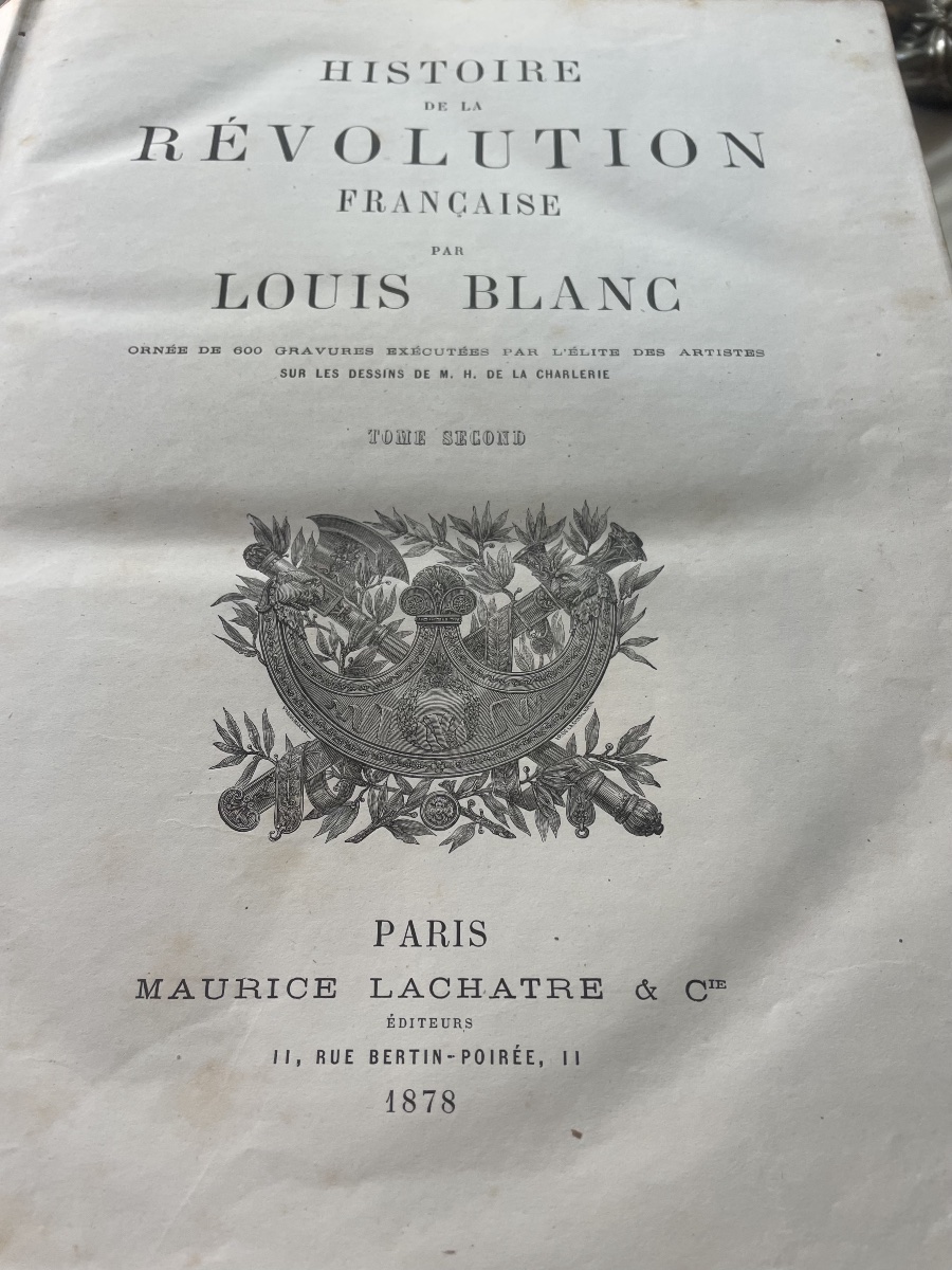 Livres de la révolution francaise de Louis Blanc -photo-3
