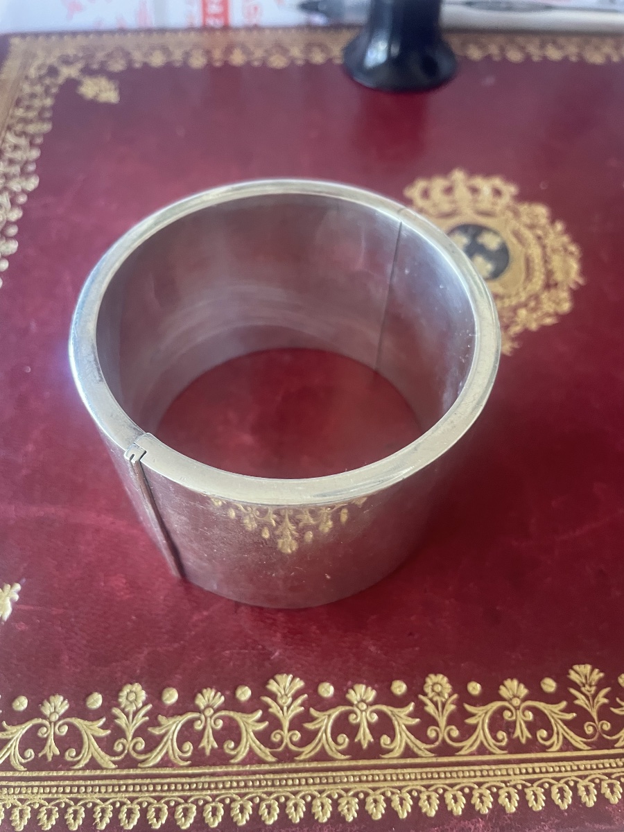 Silver Bangle Bracelet -photo-2
