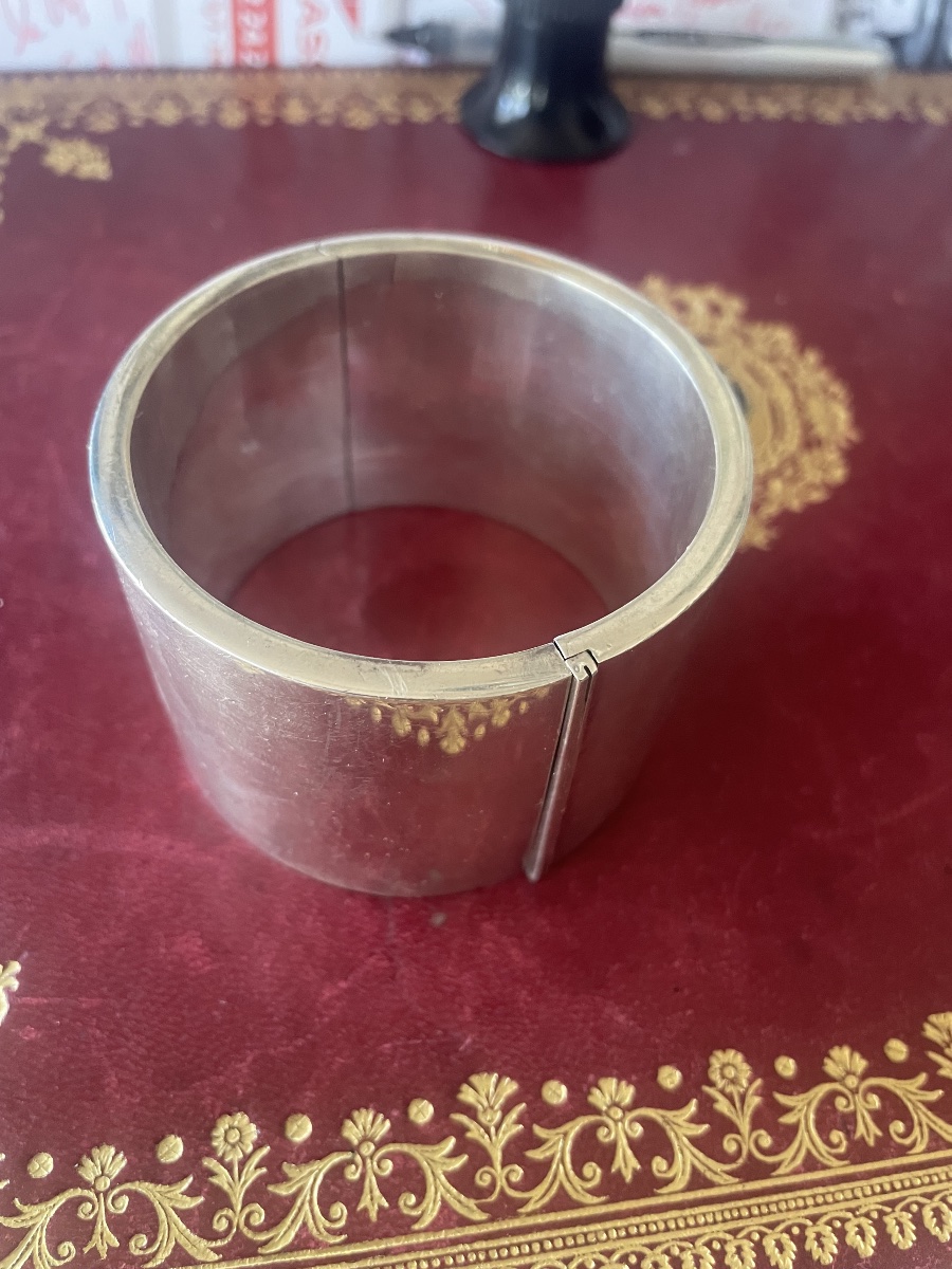 Silver Bangle Bracelet -photo-3
