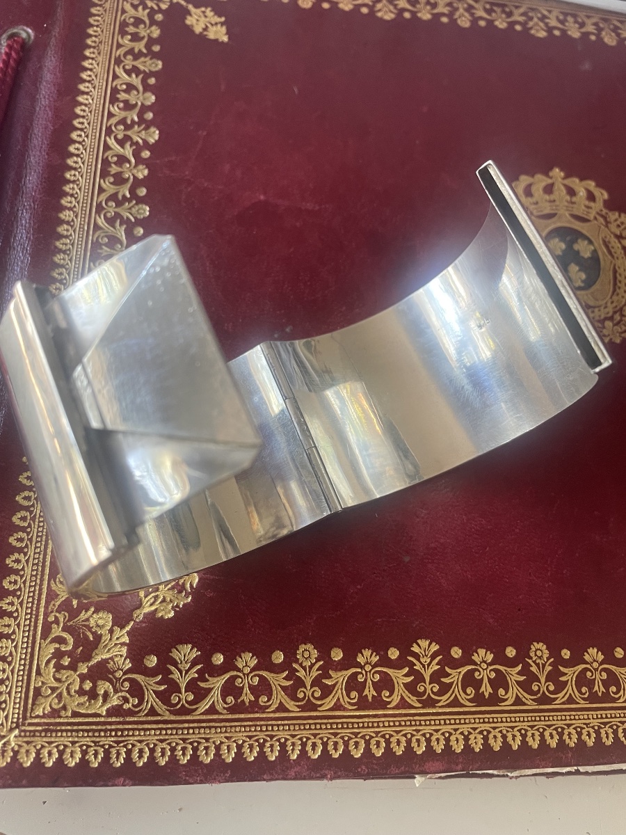 Silver Bangle Bracelet -photo-2