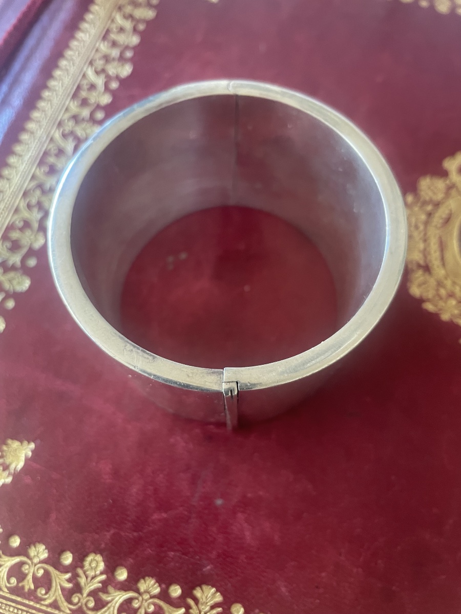 Silver Bangle Bracelet -photo-3