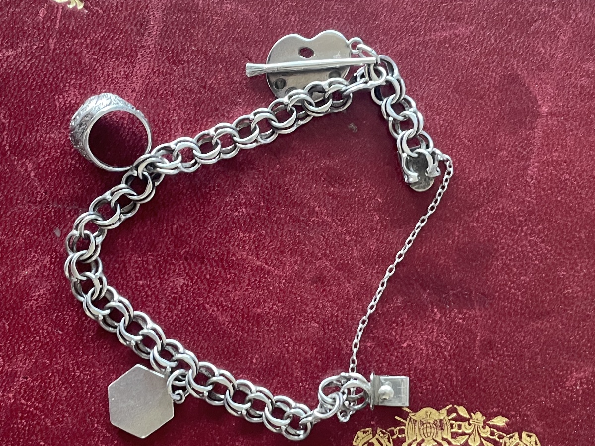 Silver Bracelet With Charms -photo-2