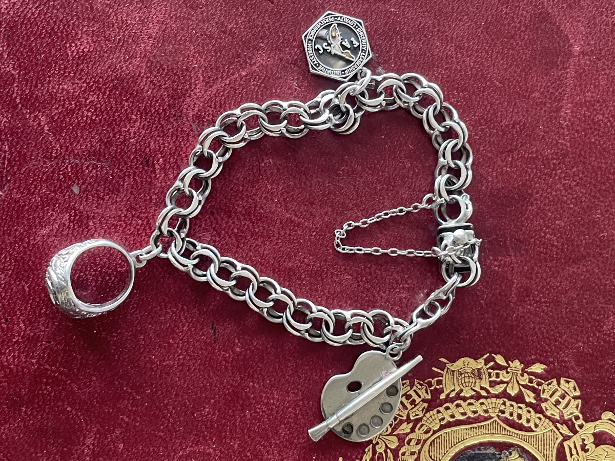 Silver Bracelet With Charms -photo-4