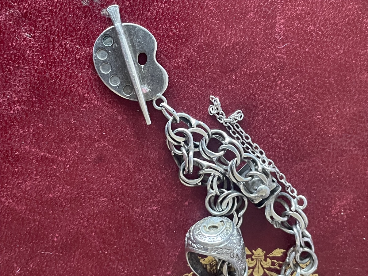 Silver Bracelet With Charms -photo-6