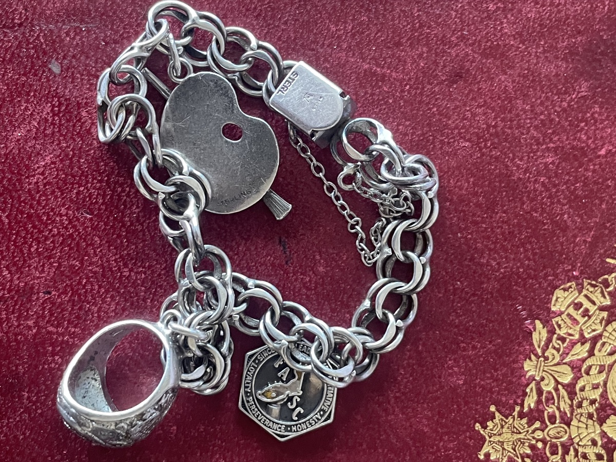 Silver Bracelet With Charms -photo-7
