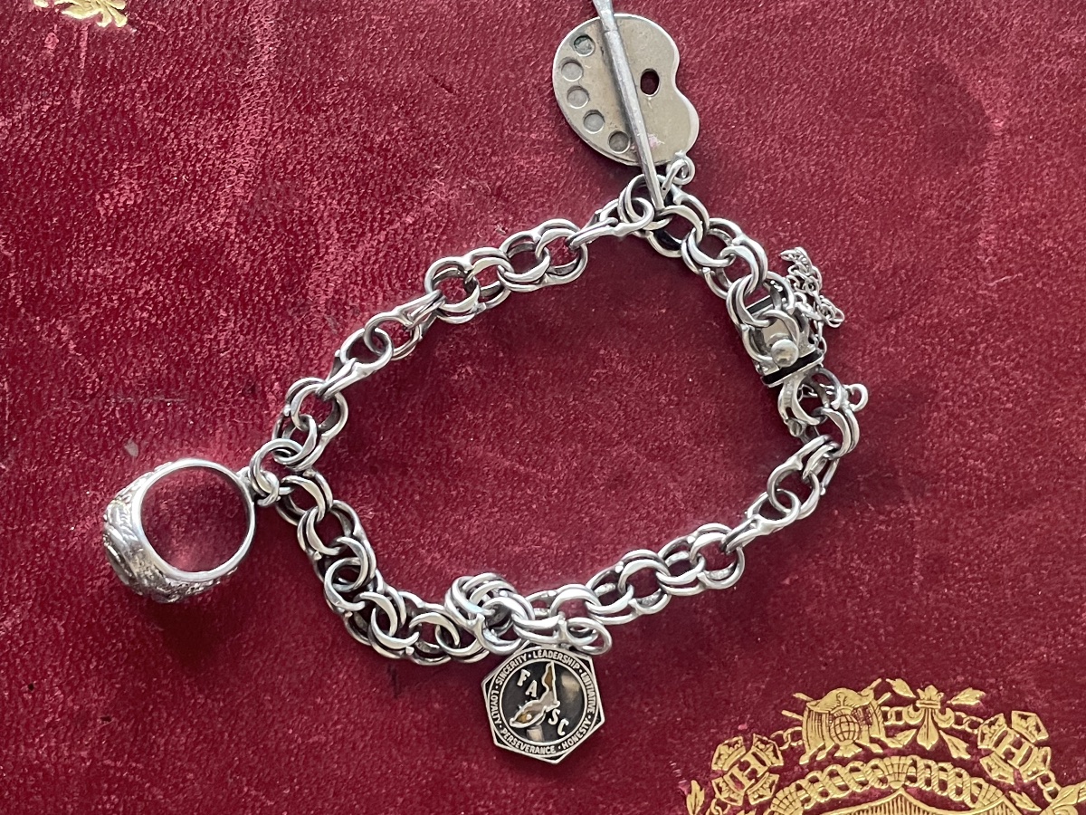 Silver Bracelet With Charms -photo-8