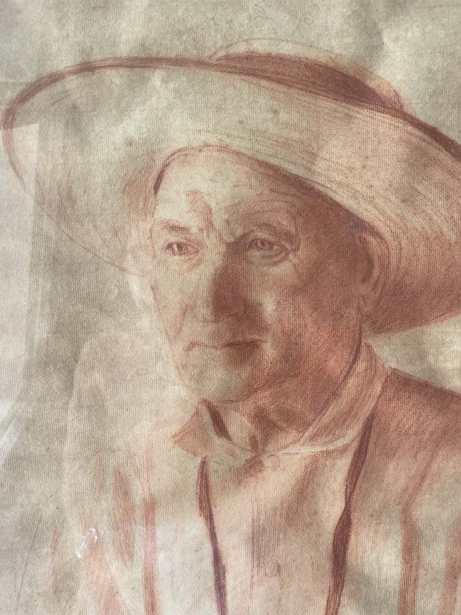 Red Chalk Drawing By Amy Otis -photo-5