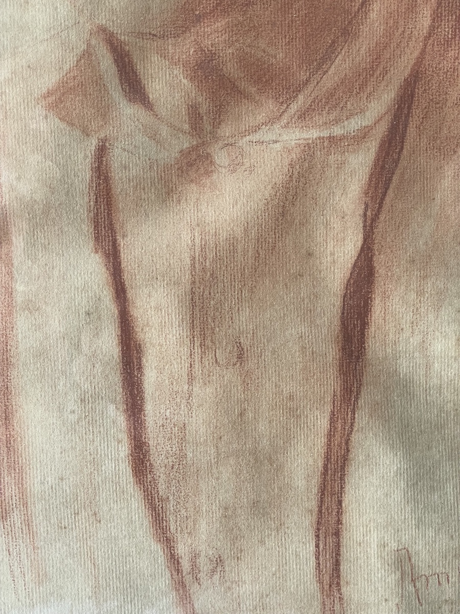 Red Chalk Drawing By Amy Otis -photo-7