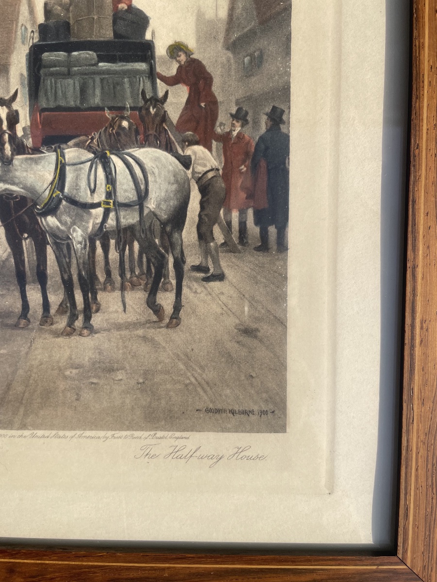 A Pair Of Engravings By Georges Goodwin Kilburne -photo-2