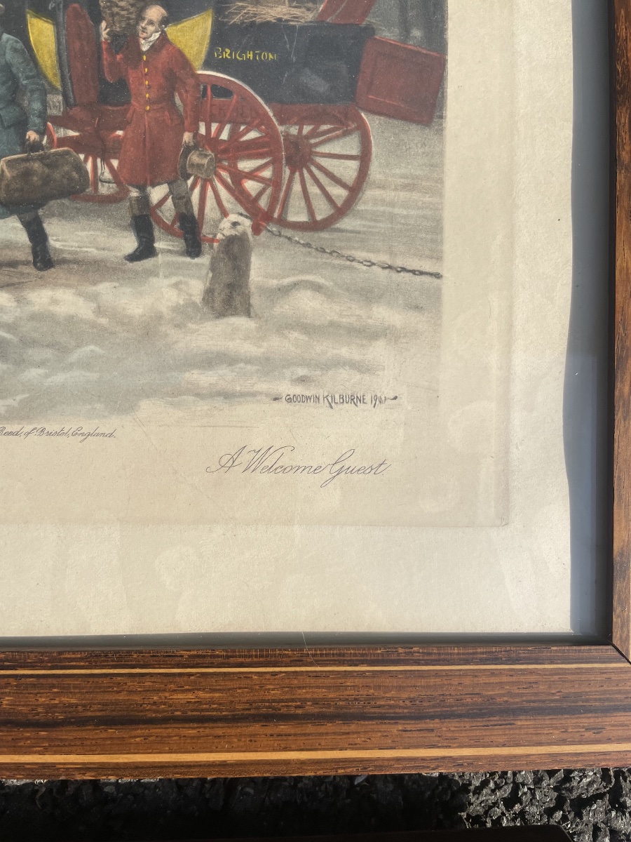 A Pair Of Engravings By Georges Goodwin Kilburne -photo-1